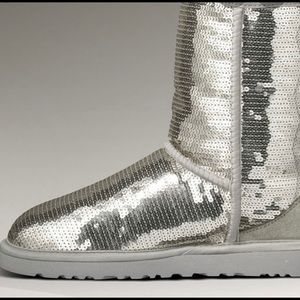 Silver Sequin UGG
